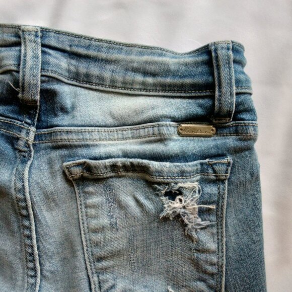 KanCan Womens Highly Distressed Daisy Duke Cut Offs Short Denim Jean Shorts☀🌊🌺 - Picture 5 of 12